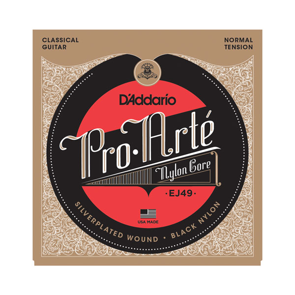    D'Addario EJ49 Pro-Arte Black Treble Normal Tension