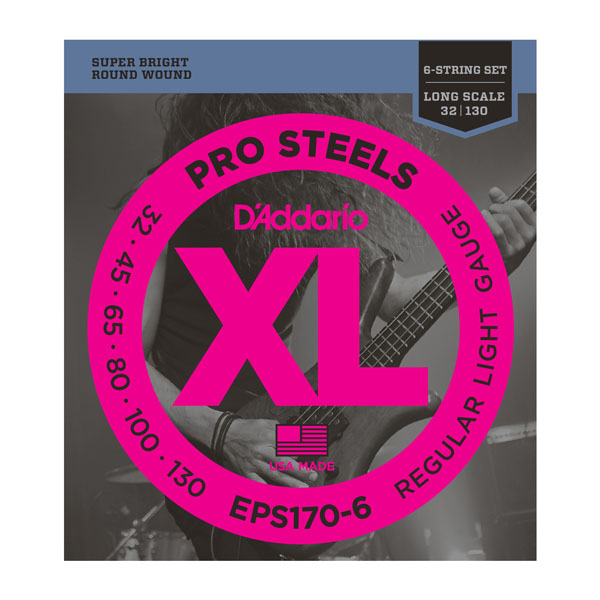    D'Addario EPS170-6 Pro Steels Light 6 String 32-130