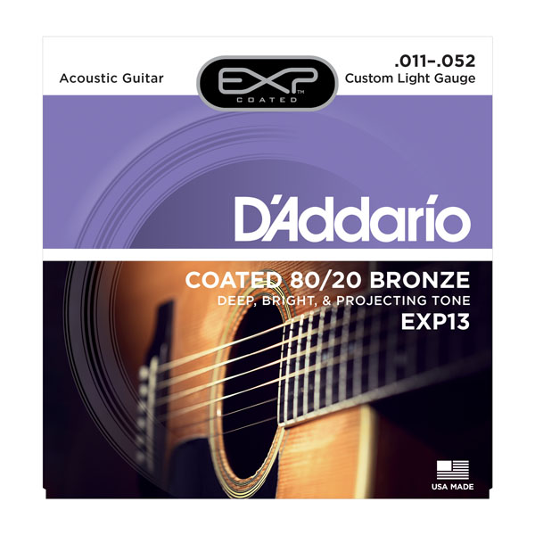    D'Addario EXP13 80/20 Bronze Custom Light 11-52