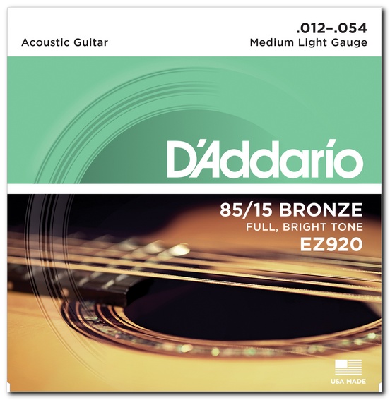    D'Addario EZ920 Bronze Medium Light 12-54