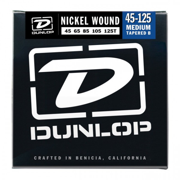   - Dunlop DBN45125T Nickel Plated Steel Medium 5 Tapered B 45-125