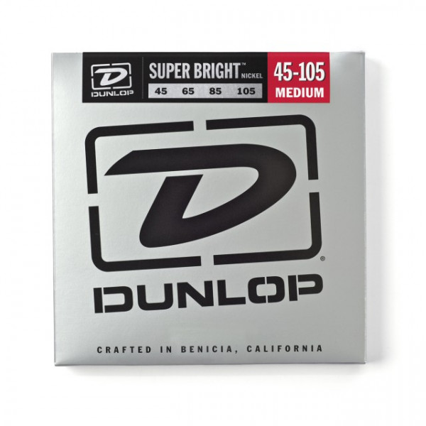   - Dunlop DBSBN45105 Super Bright Nickel 45-105