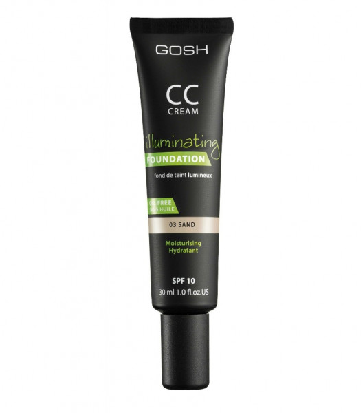   Gosh CC Cream illuminating foundation 03 Sand 30ml