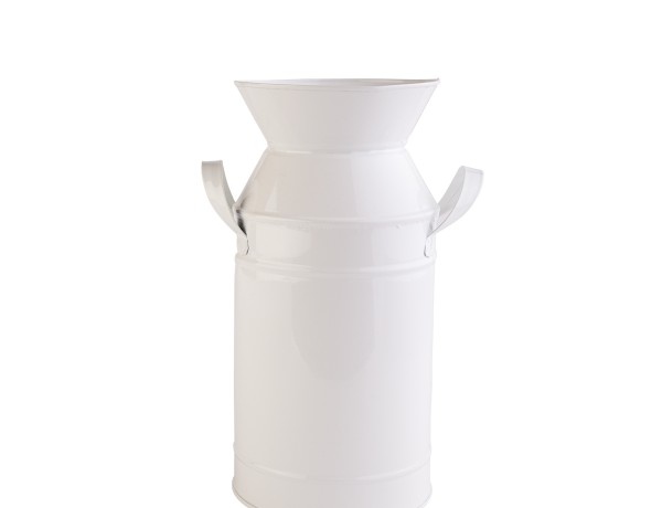   Barine Metal Milk Can White S (4230)