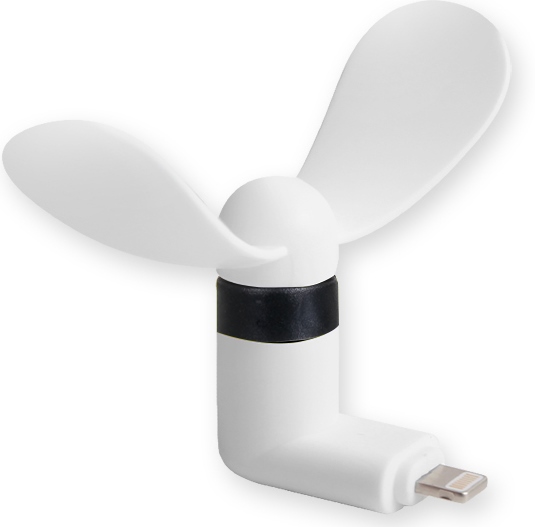 USB- Golf F1-8 Pin Mini Fan White