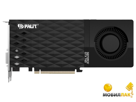  Palit GeForce GTX 760 2048MB GDDR5 (256bit) (980/6008) (2x DVI, HDMI, DisplayPort) (NE5X76001042-1042F)