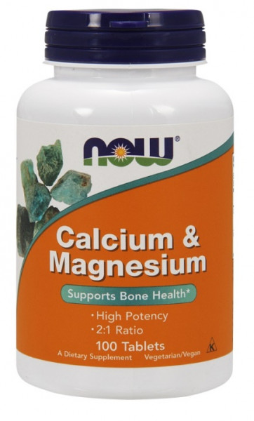  NOW Calcium  Magnesium Tablets 100  (4384301410)