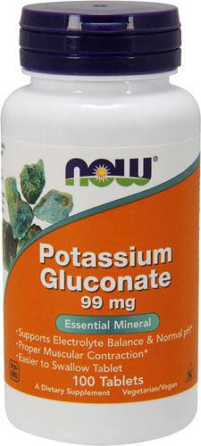 ³  Now Foods Potassium Gluconate 99mg 100tabl