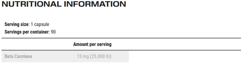    Scitec Nutrition Beta-Carotene 15 mg 90 