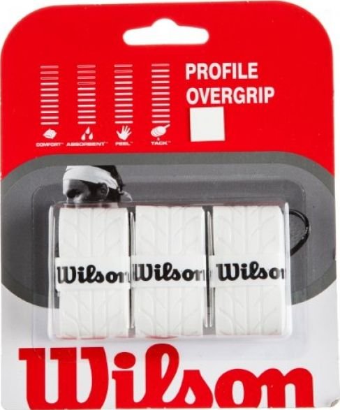  Wilson profile overgrip white 3pack