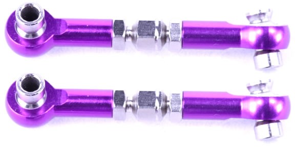   Purple Alum F/R Servo Link 2P Himoto (02157)