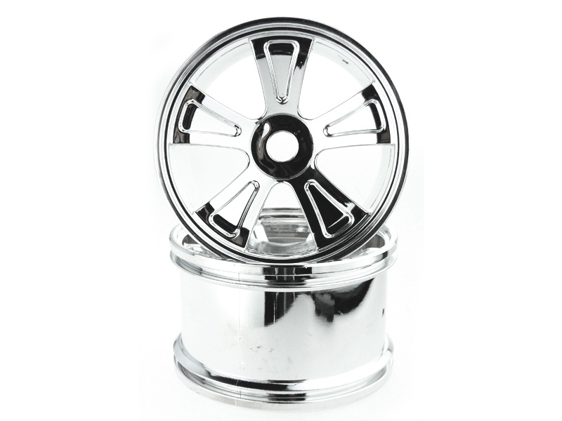  Chrome Rims For Monster Truck 2P Himoto (824001V)