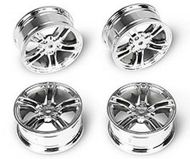  Team Magic E4 Drift Car Wheel 5 Spoke Silver 4 (TM503315S)