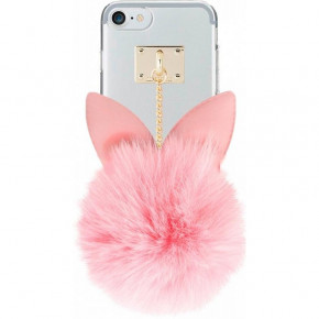 - Ddpop Leather Rabbit Case iPhone 7 Pink