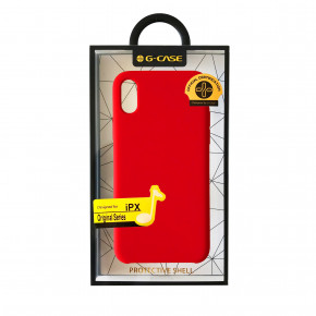 - G-Case Silicone for iPhone X Red 3