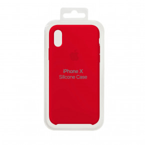    Silicone Case Original for iPhone X Red 3