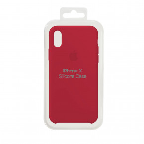    Silicone Case Original for iPhone X Rose Red 3