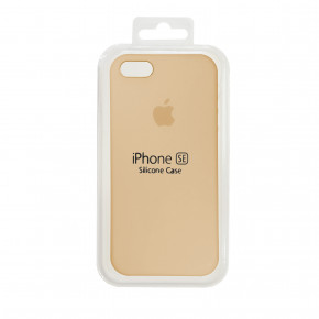    Silicone case for iPhone SE (28) gold 3