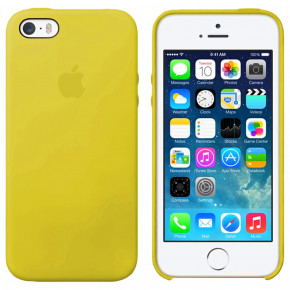    Silicone case for iPhone SE (37) new yellow