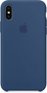  Apple Silicone Case iPhone X Dark Blue