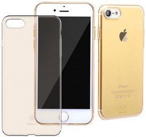  Baseus Simple Series Clear iPhone 7 Transparent Gold 3