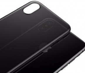    iPhone X/Xs Baseus Wing Transparent Black 5