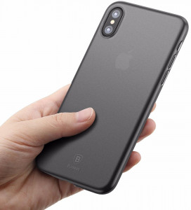    iPhone X/Xs Baseus Wing Transparent Black 6