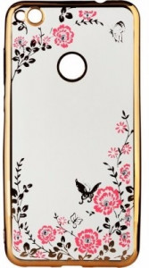  Flowers Series BeCover  Huawei P8 Lite Gold (701299)