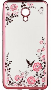  Flowers Series BeCover  Meizu M5 Note Pink (701306)