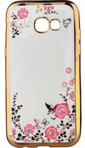  Flowers Series BeCover  Samsung A520 2017 Gold (701315)