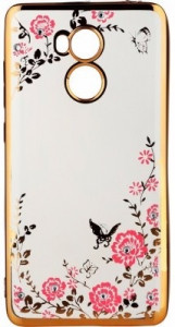  Flowers Series BeCover  Xiaomi Redmi 4 Prime Gold (701319)