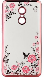  Flowers Series BeCover  Xiaomi Redmi Note 4X Pink (701326)