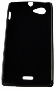   Sony Xperia J Drobak Elastic PU Black 3