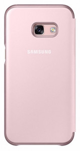  Samsung A320 - Neon Flip Cover Pink 3