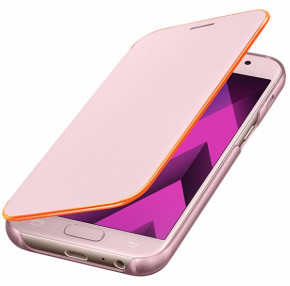  Samsung A320 - Neon Flip Cover Pink 4