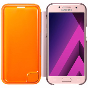  Samsung A320 - Neon Flip Cover Pink 5