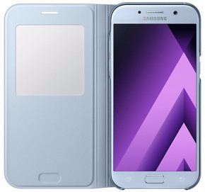  Samsung A520 - S View Standing Cover Blue 6