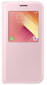  Samsung A520 - S View Standing Cover Pink