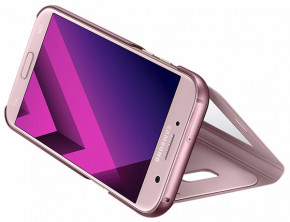  Samsung A520 - S View Standing Cover Pink 4