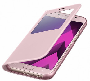  Samsung A520 - S View Standing Cover Pink 5