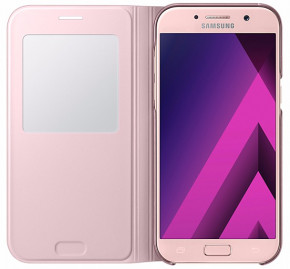  Samsung A520 - S View Standing Cover Pink 6