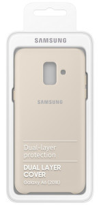  Samsung A6 2018/A600 Dual Layer Cover Gold 17