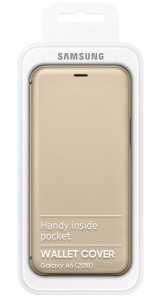  Samsung A6 2018/A600 Wallet Cover Gold 14