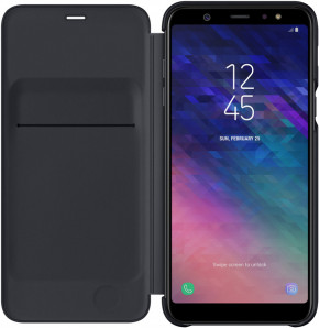  Samsung A6+ 2018/A605 Wallet Cover Black 4