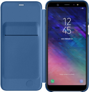  Samsung A6+ 2018/A605 Wallet Cover Blue 4