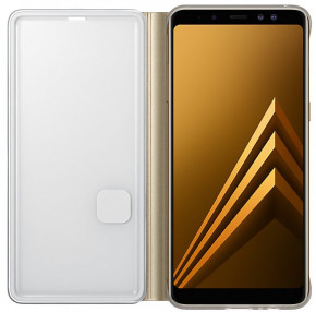  Samsung A730 EF-FA730PFEGRU Neon Flip Cover Gold 4