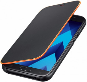  Samsung Neon Flip Cover EF-FA720PBEGRU Black  Galaxy A7 (2017) 4