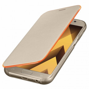  Samsung Neon Flip Cover EF-FA720PFEGRU Gold  Galaxy A7 (2017) 4