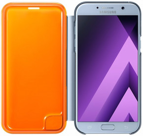  Samsung Neon Flip Cover EF-FA720PLEGRU Blue  Galaxy A7 (2017) 4