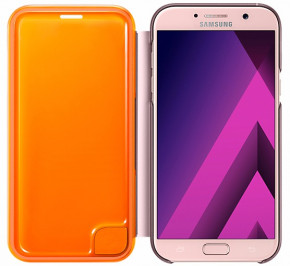  Samsung Neon Flip Cover EF-FA720PPEGRU Pink  Galaxy A7 (2017) 5